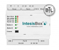 Intesis IBOX-BAC-MBM-1K2 INBACMBM1K20000 Шлюз BACnet/IP и BACnet MSTP - Modbus RTU и Modbus TCP